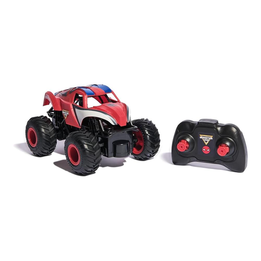 Monster Jam Vehículo de Control Remoto Spiderman RC Escala 1:24 6073723