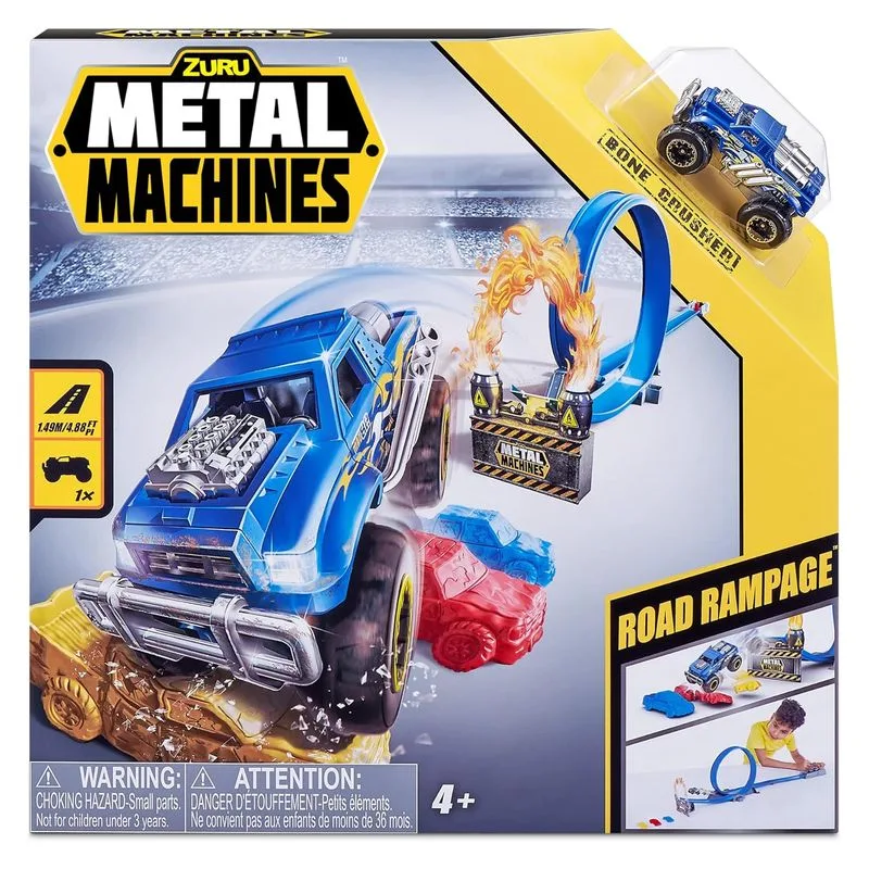 Bucle de pista Zuru Metal Machines Road Rampage con coche incluido 6701