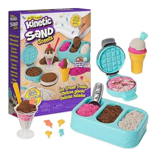 Kinetic Sand Set Delicias Heladas 454 g Arena Mágica con 6 Herramientas 6059742