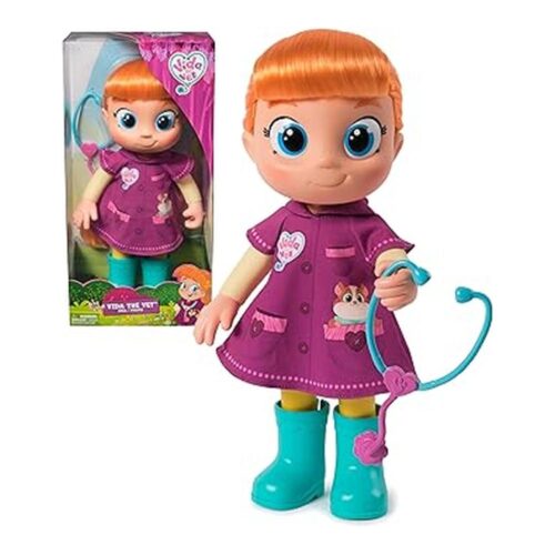 Vida the Vet Muñeca Vida Pelirroja 33 cm con Accesorios de Doctora 6069314
