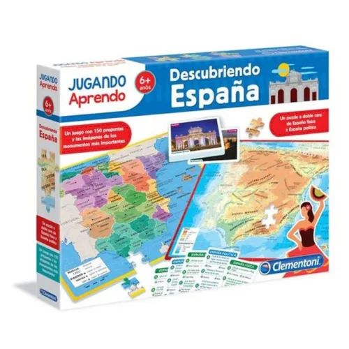 Puzzle Mapa Geo Descubre España Jugando Aprendo Clementoni 55119.4
