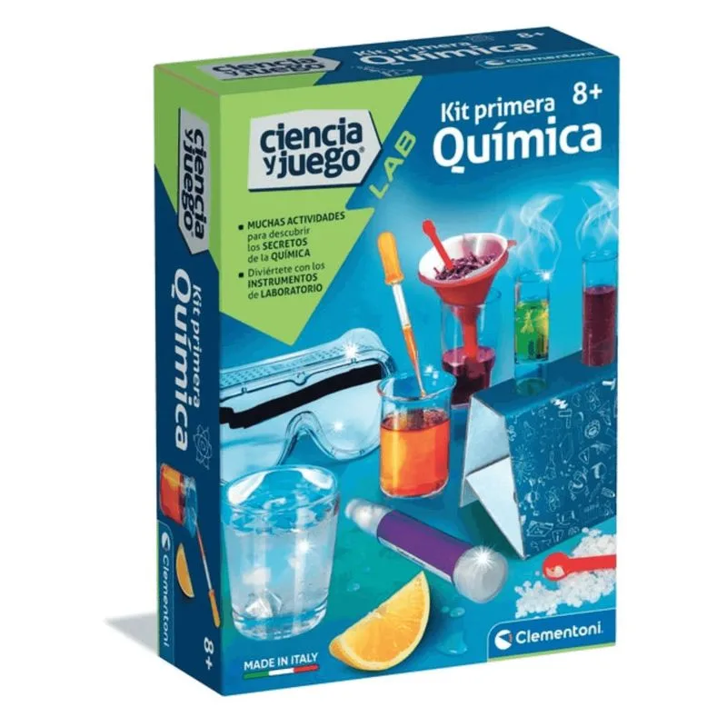 Kit Primera Química Ciencia y Juego Lab Clementoni 55610.6