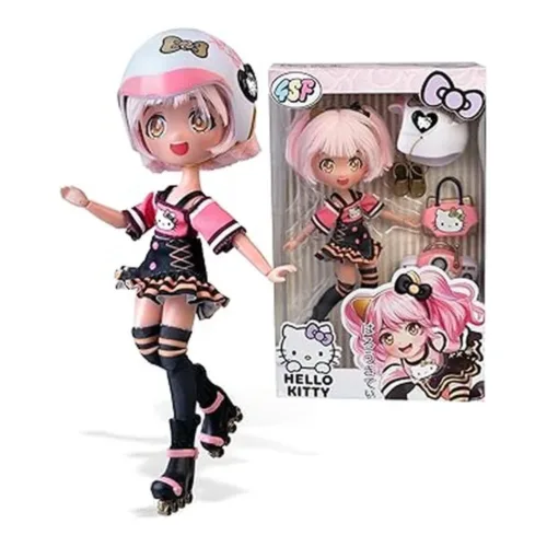 Hello Kitty Golden Diva Roller Muñeca Fashion Patinadora 19.5 cm Famosa HKTF1000