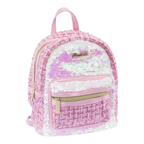 Girabrilla Tweed Mochila Rosa 19146