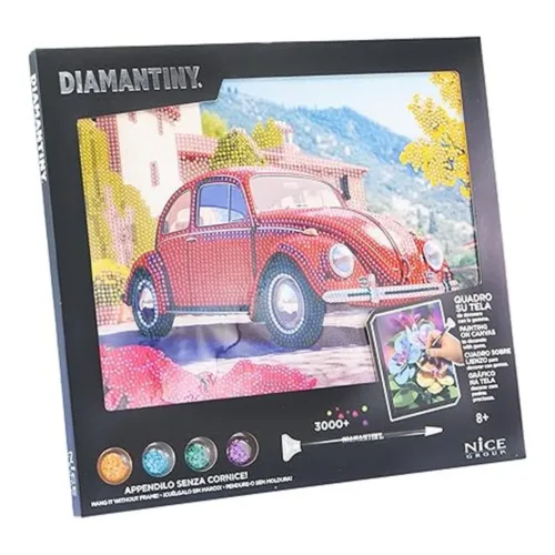 Diamantiny Level Up Cuadro Creative Art Mosaico Escarabajo Rojo 96565