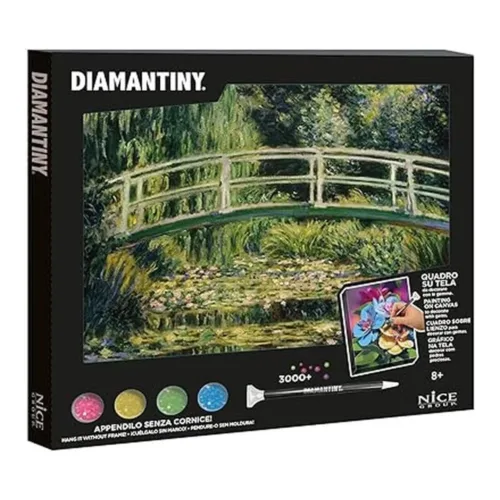 Diamantiny Cuadro Nenúfares Blancos 96701