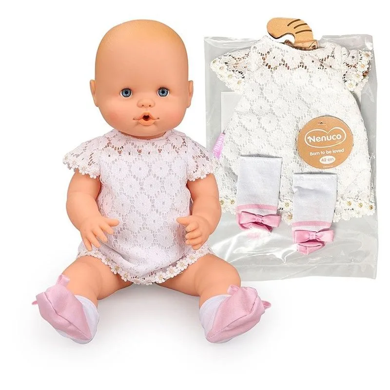 Nenuco Conjunto Casual Blanco para Muñecos 42 cm 40891