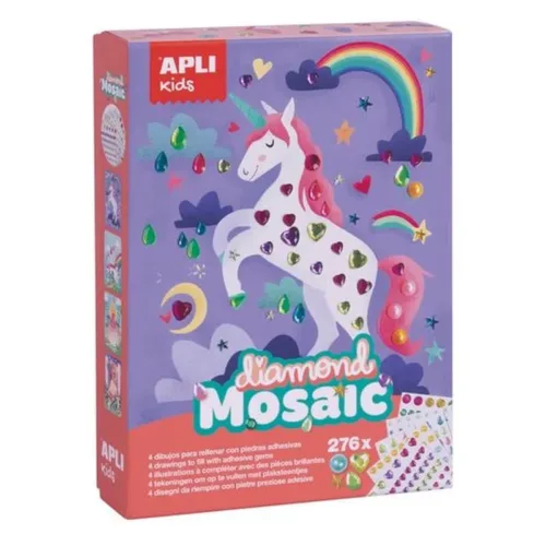 Apli Kids Kit de Mosaico Diamante Unicornio 17927