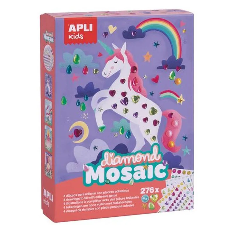 Apli Kids Kit de Mosaico Diamante Unicornio 17927