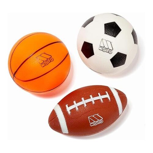Molto Set de Pelotas de Deporte 3 Piezas Fútbol Baloncesto Rugby 24723