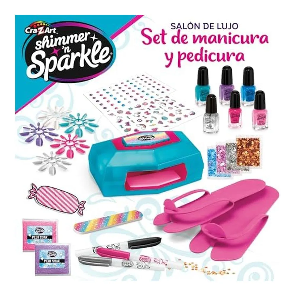 ColorBaby Shimmer N Sparkle Set Style Deluxe Manicura y Pedicura 47092 - Imagen 2
