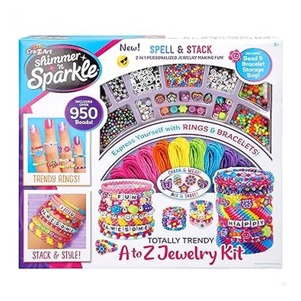 ColorBaby Shimmer N Sparkle Kit de Fabricación de Pulseras y Anillos 47916