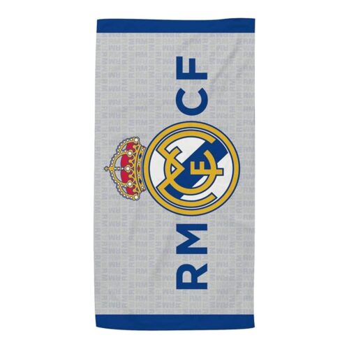 Arditex Toalla de Microfibra Real Madrid 70×140 cm Gris y Azul RM16898