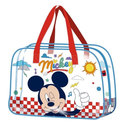 Bolsa Grande de Playa Transparente Mickey WD17121