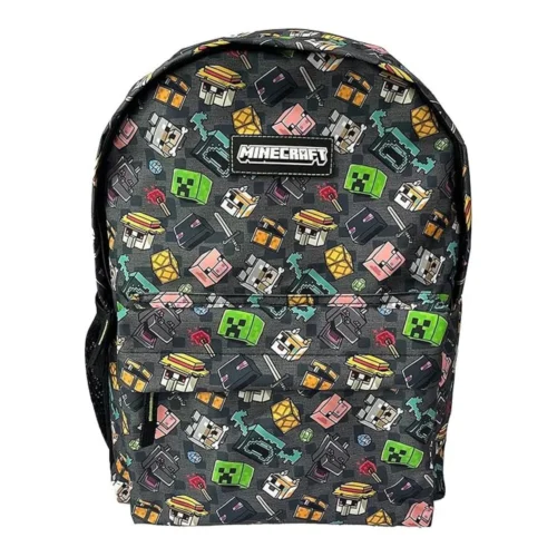 Minecraft Mochila Escolar Pixel 25 Unisex Niños T433-1070