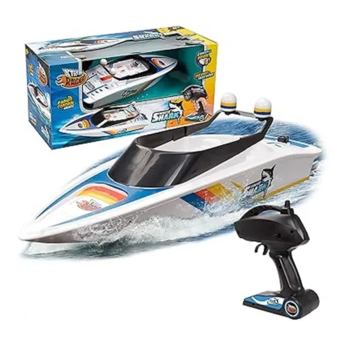 Xtrem Raiders White Shark Barco Teledirigido para Piscina World Brands XT580759