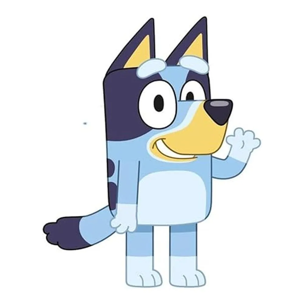 Cojín 3D Bluey Blanco Cuadrado 11956