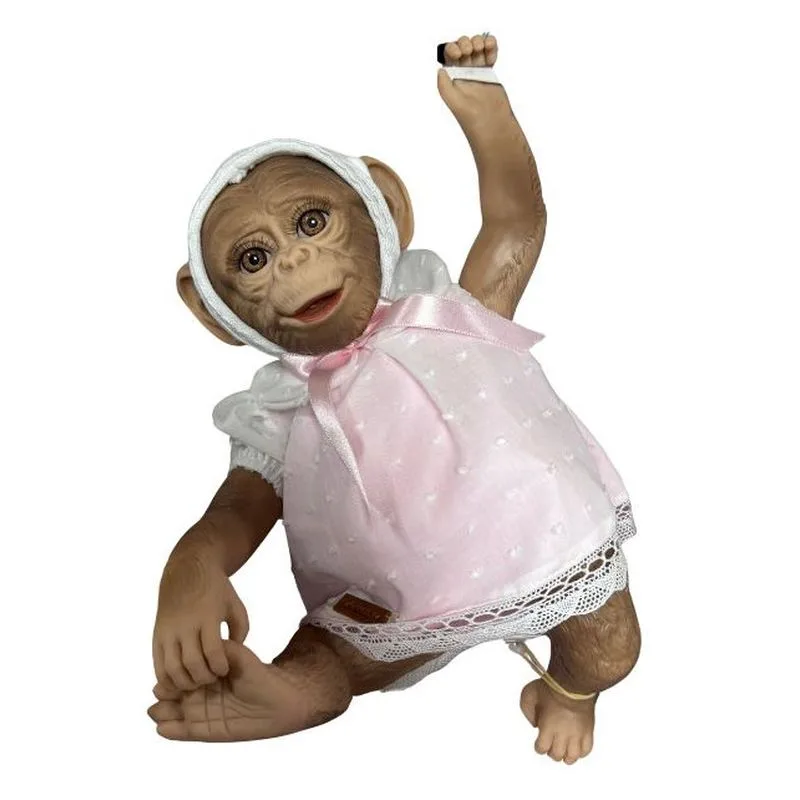 Mono Reborn Vestido Rosa y Blanco Guca 997