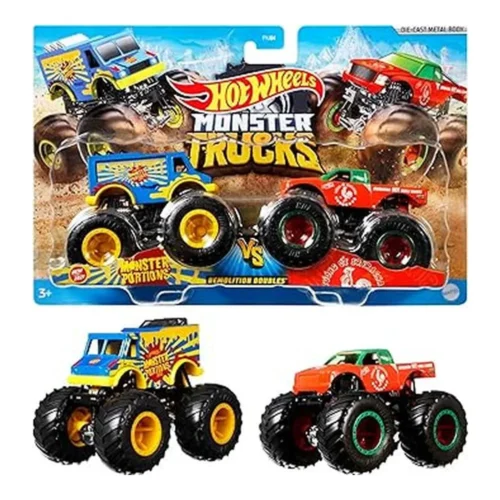 Hot Wheels Monster Trucks Duetos de Demolición 1:64 Modelos Surtidos Modelo Surtido (1 unidad por artículo comprado)