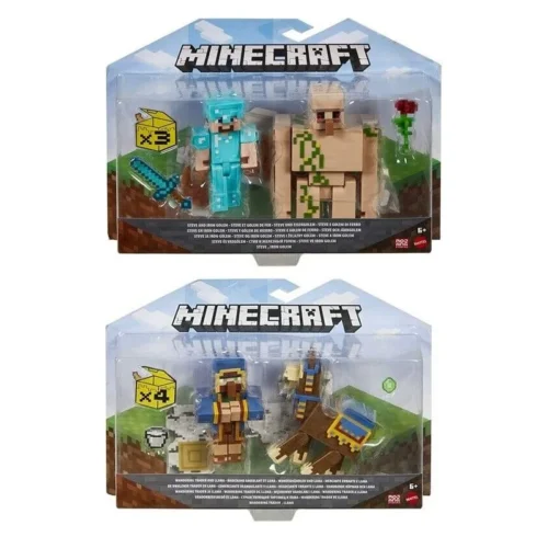 Mattel Blister 2 Figuras Minecraft 8 cm Modelos Surtidos Modelo Surtido (1 unidad por artículo comprado)