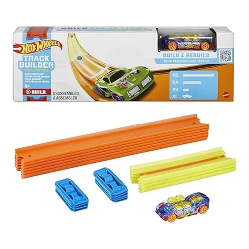 Hot Wheels Pack Básico de Pistas de Coches de Juguete 10 Piezas GVG13