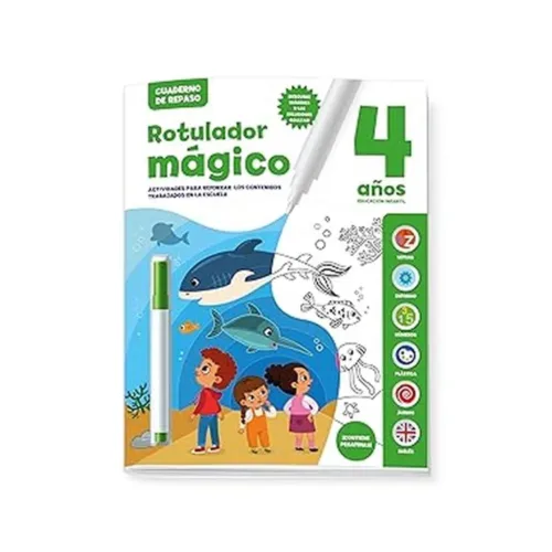 Cuaderno de Repaso 4 Años con Actividades Colormagic Imagiland BOE021