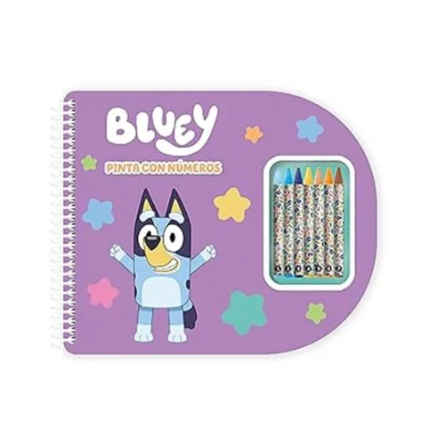 Bluey Pinta con Números Libreta Espiral Imagiland PTLIC05