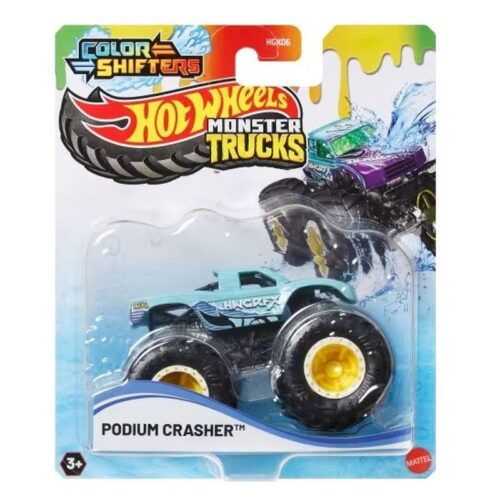 Mattel Hot Wheels Color Shifters Monster Trucks 1:64 Podium Crasher JDV84