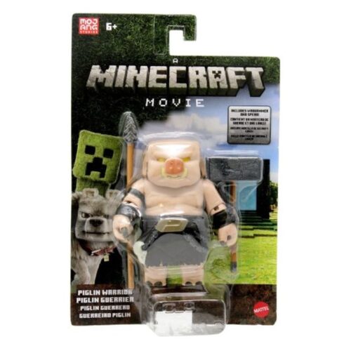 Mattel Figura de Acción Piglin Warrior Minecraft La Película JFR62