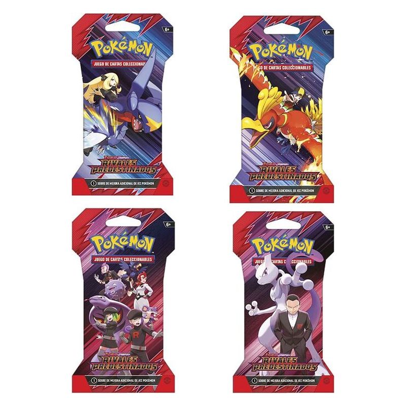 Pokémon TCG Sobre Sleeved Booster Rivales Predestinados Modelos Surtidos Modelo Surtido (1 unidad por artículo comprado)