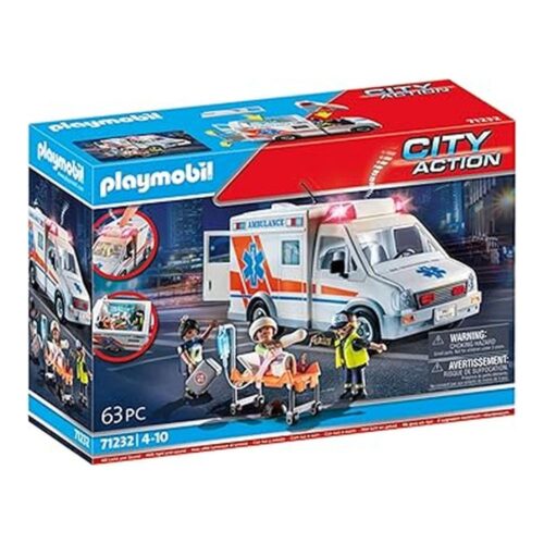 Playmobil City Action – Ambulancia con Luz y Sonido 71232