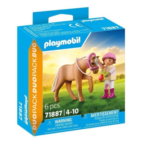 Playmobil Duo Pack – Niña con su poni 71887