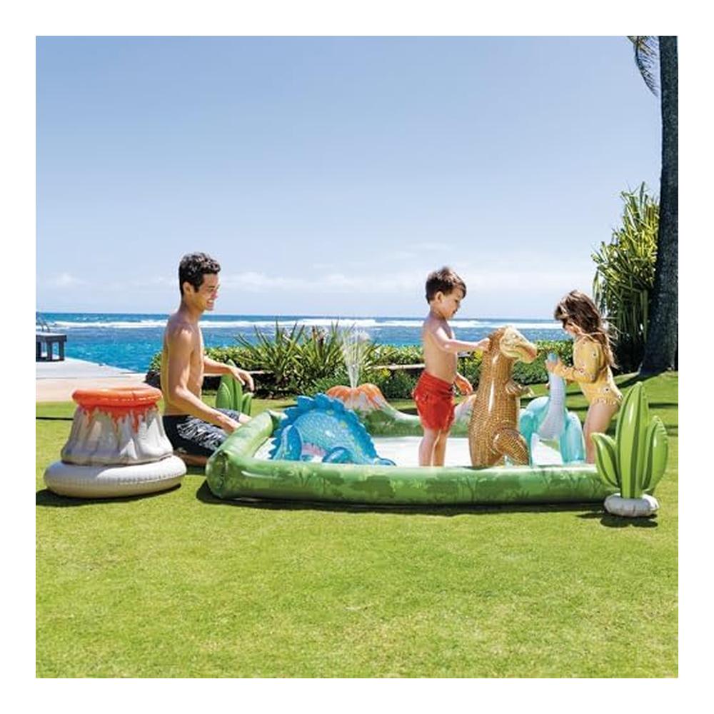 Intex Piscina Infantil Hinchable con Dispersor y Juego de Bolas Dinosaurios 56132 - Imagen 2