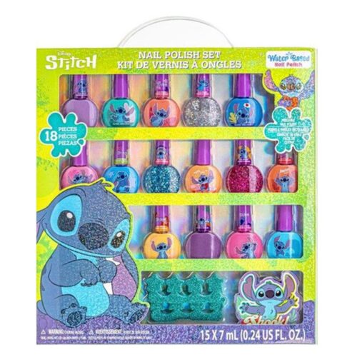 Set de Esmaltes Disney Stitch 15 Colores con Pegatinas SI0055GG