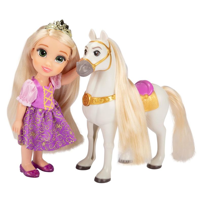 Set Rapunzel y Maximus Disney Princesas 15 cm 221584-EU JAKKS