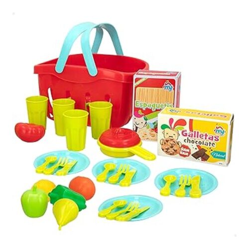 ColorBaby Cesta de Picnic de Juguete con 33 Piezas 45718