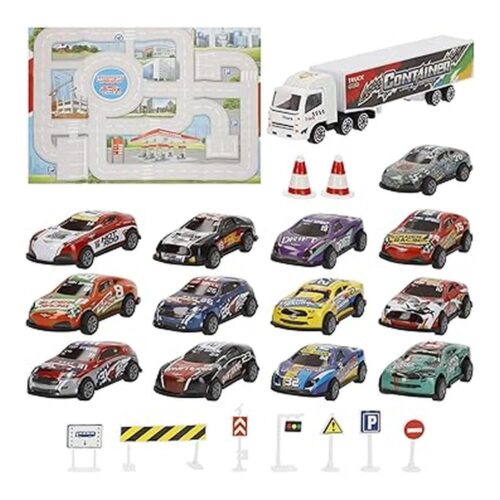 ColorBaby Speed & Go Circuito Coches Infantil Escala 1:87 con Mochila 47985