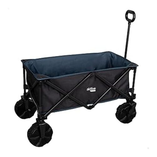 Aktive Carro Transporte Plegable para Playa con Ruedas Todoterreno 62620