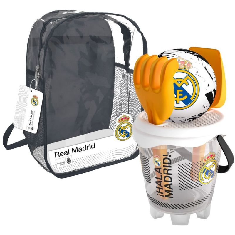 Real Madrid Mochila Cubo Castillo con Accesorios y Balón 13 cm 77599