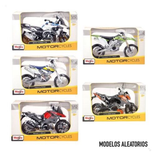 Maisto Colección Moto Cross Metal 1:12 Modelos Surtidos Modelo Surtido (1 unidad por artículo comprado)