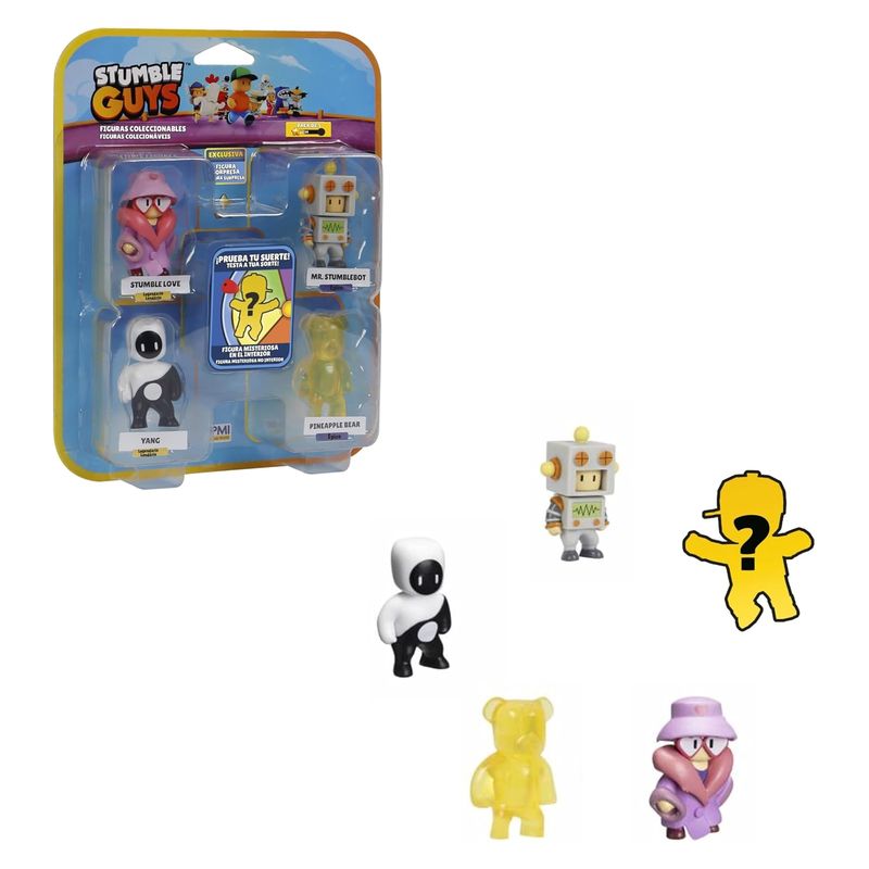 Bizak Stumble Guys Pack 5 Figuras Acción 6 cm Stumble Love 64112045-SL - Imagen 2