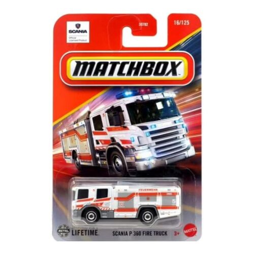 Matchbox Scania P 360 Camión Bomberos 1:64 JBH24