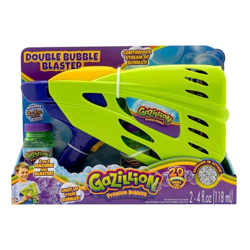 Funrise Gazillion Double Bubble Blaster Pistola 2 en 1 Verde 37634 - Imagen 2