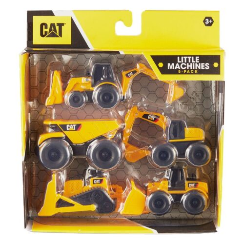 Funrise Pack 5 Mini Vehículos Construcción CAT 82150