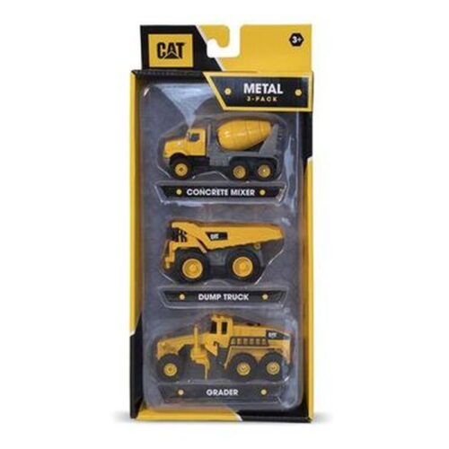Funrise Caterpillar Pack 3 Mini Vehículos Metal Modelo Surtido (1 unidad por artículo comprado)