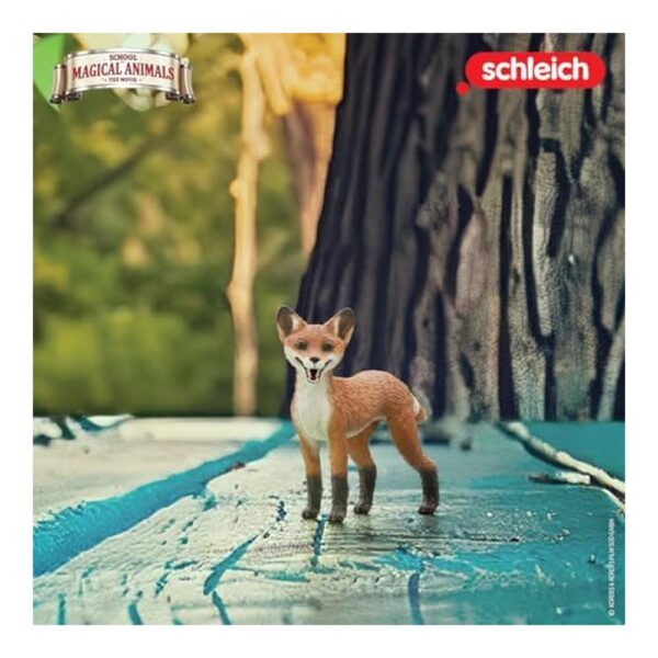 Figura Schleich Rabbat El Zorro - Colección "El Colegio De Los Animales Mágicos", 10x3x7 Cm, Para Niños +3 Años