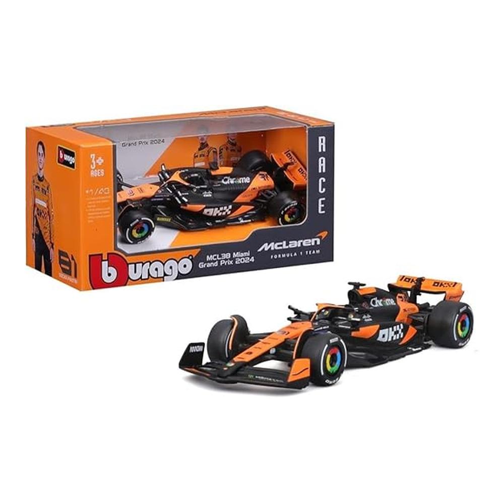 Bburago McLaren MCL38 Oscar Piastri 1:43 78107-81