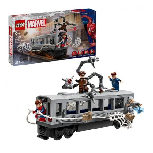 Lego Marvel Spider-Man vs. Doc Ock Escena del Tren Subterráneo 76321