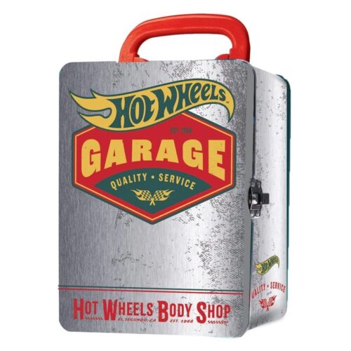 Maletín Hot Wheels vintage metálico plata para 18 coches 03353 CEFA