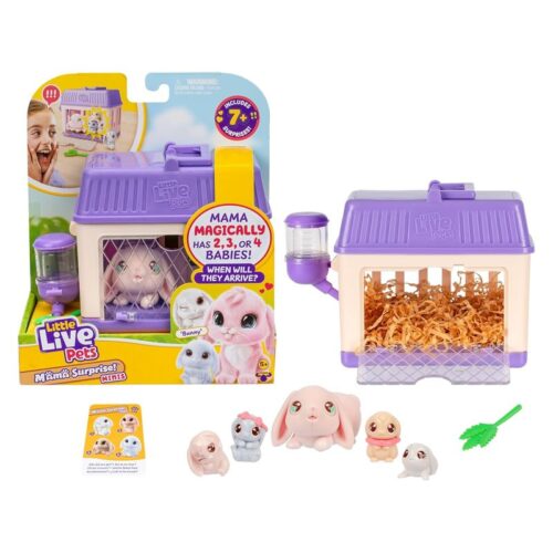 Little Live Pets Mini Conejito lila Mama surprise LP304100sLP304000